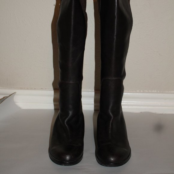 Cole Haan dark brown leather and suede boots! - Picture 2 of 4